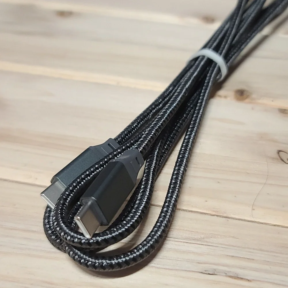 Gray Braided USB C To USB C Charging Cable NWOT